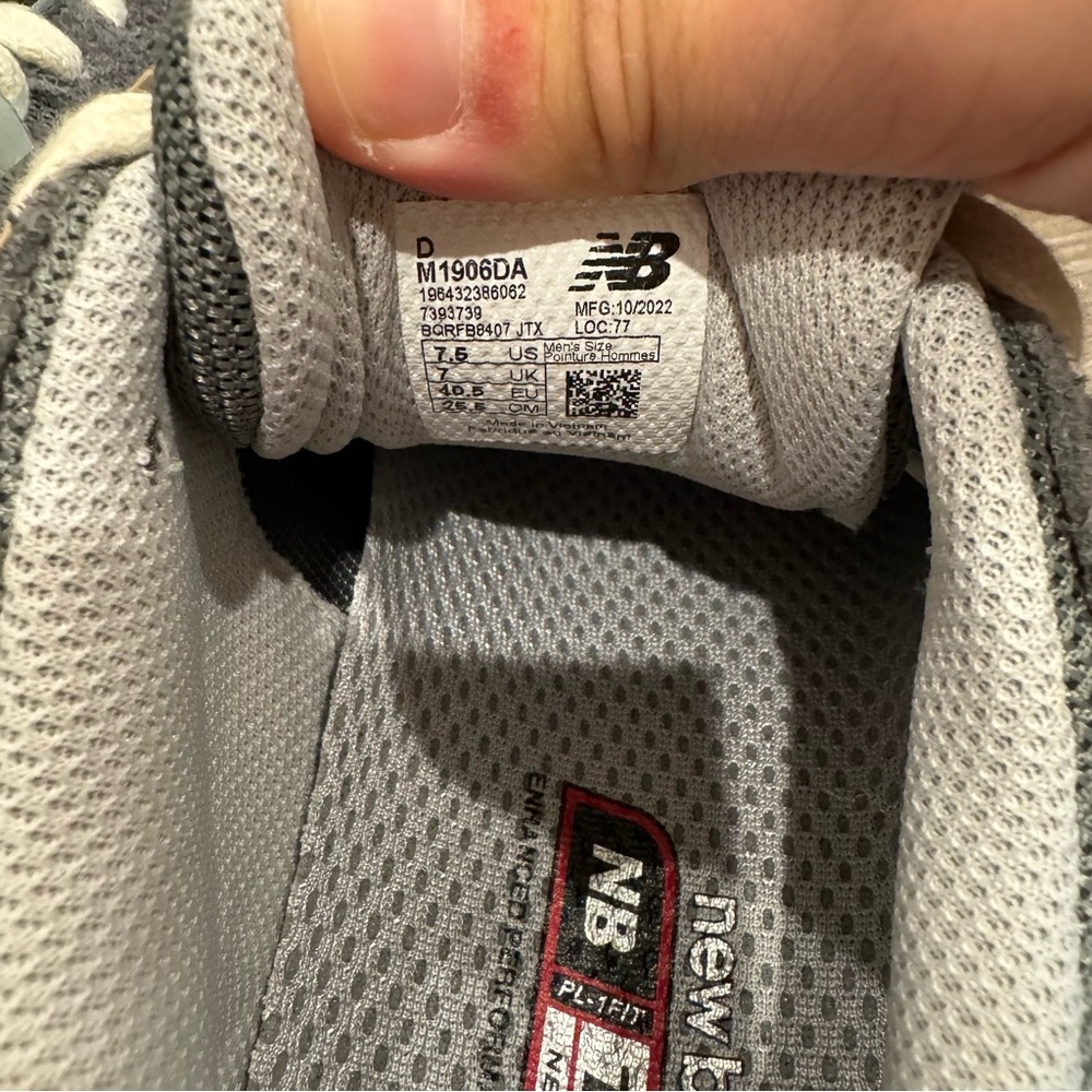 New Balance X Concepts 1906 Grey Suede Athletic Running Sneakers - Picture 8 of 9